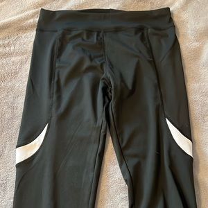Black with white accent leggings.